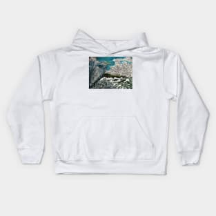 Seaside Heron Kids Hoodie